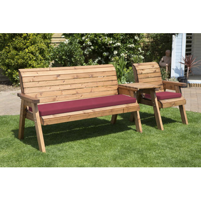 Gaines Solid Wood Redwood Outdoor Bench