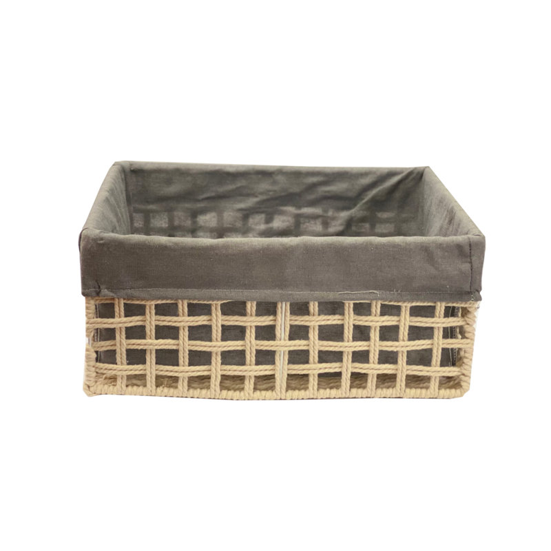 Brambly Cottage Decorative Basket, 12cm H x 30cm W x 21cm D, Beige