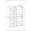 Vaisselier 100% bois massif 48,5 po avec portes en verre transparent, 2 tiroirs et tablettes réglables-531313132