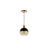 Shidler 7.5" 1-Light Mid-Century Modern Metal/Glass Adjustable Drop Globe LED Pendants