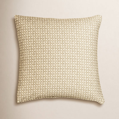 The Basket House Striped Linen Throw Pillow