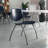 Oliverson Plastic Stacking Lobby Chairs with Perforated Backs-848270528