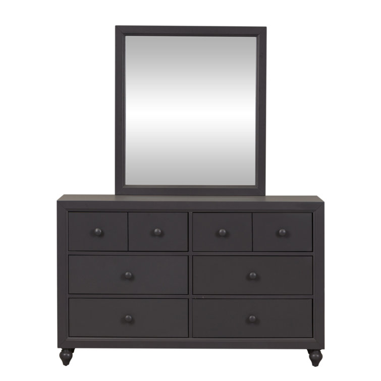 Droskyn 54'' W 6 - Drawer Dresser with Mirror