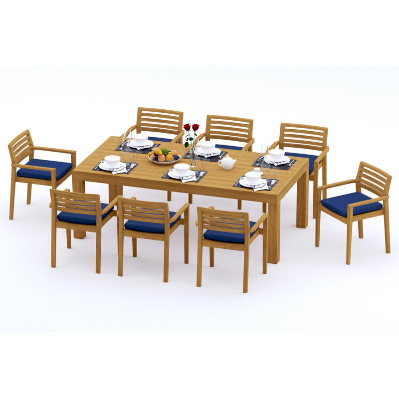 Montana Outdoor 9 - Piece Teak Dining Set