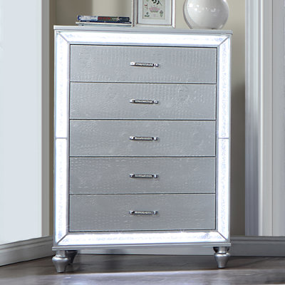 Commode 5 tiroirs avec lumières DEL
