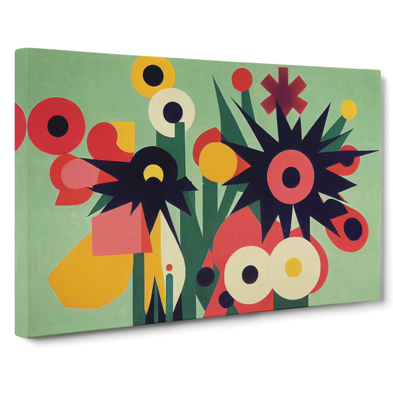 Boundless Abstract Flowers - Wrapped Canvas, 35cm H x 50cm W x 3cm D