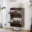 Armoire à chaussures 23,6 pouces en noyer