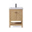 Meuble-lavabo simple 24 po avec plateau en céramique Chazden-444019685-461940886-463235012