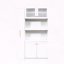 Farmhouse Storage Cabinet with Pull Out Multi Tier Shelves