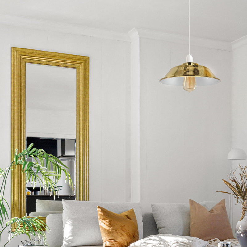 Adree 10cm H Metal Bowl Lamp Shade ( Screw On ) in French Gold