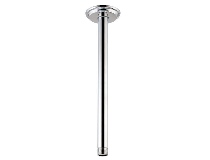 Bras de douche à fixation au plafond 12", Chrome poli