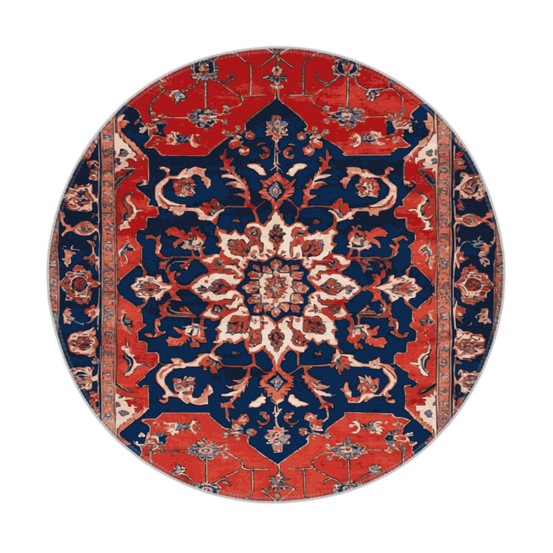 Tapis d'intérieur et d'extérieur Tabriz, Rond 5 pi