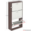 Vida 3 Drawer Flip Down Shoe Storage Free Standing Cabinet For Hallway-19298156-122852330