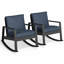Chaise berçante d'extérieur avec coussins-1046138936
