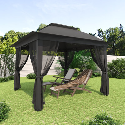 11 Ft. X 11 Ft. Pop Up Portable Gazebo with Mosquito Netting