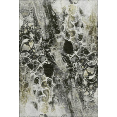 Premium Machine Washable Ralston AMF1936 Abstract Rug
