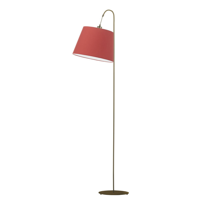Salom 171cm Traditional Floor Lamp, Red