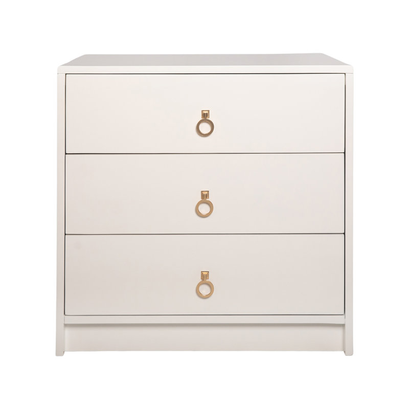 Brook 3 - Drawer Solid Wood Nightstand