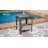 Outdoor Wicker Square Side Table Patio Coffee Table with Storage