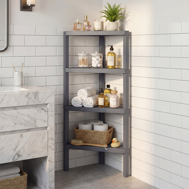 46 cm W Shelving Unit, Grey