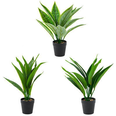 Artificial Green Plant Set