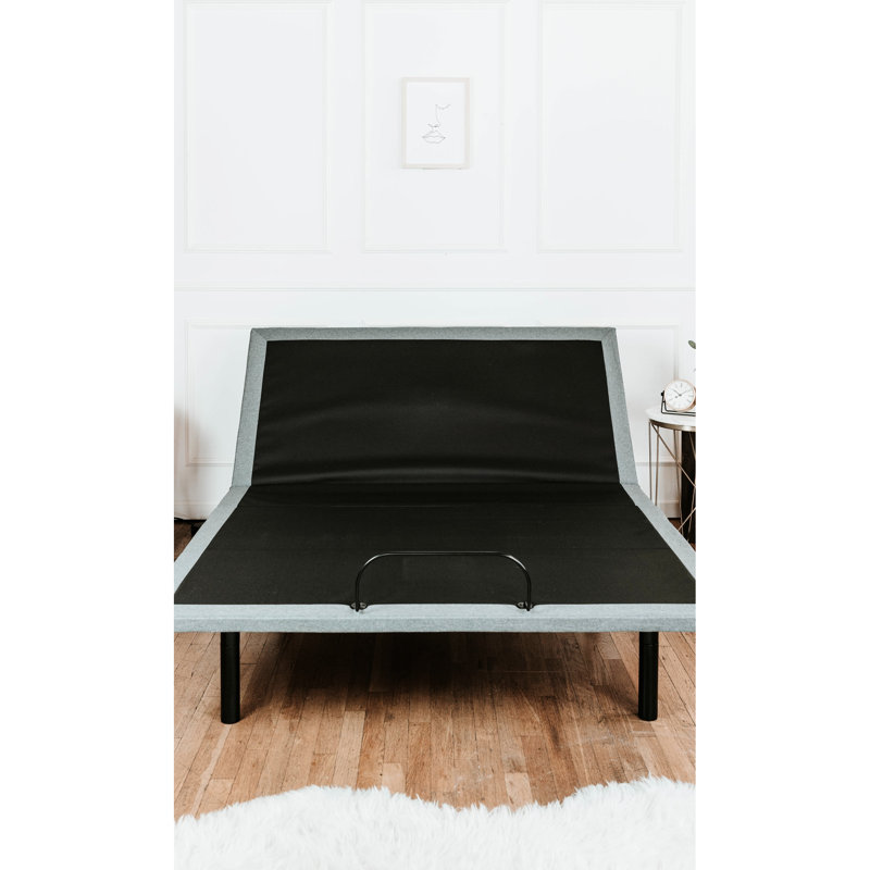 Btx5 Twin Xl Adjustable Bed Base, Head & Foot Adjustable, 4 Ports, Dual 3-Level Massages, Under Lighting, Memory And Positions, 6000N Motors, Wireless Remote With Torch, No Box Spring Needed For