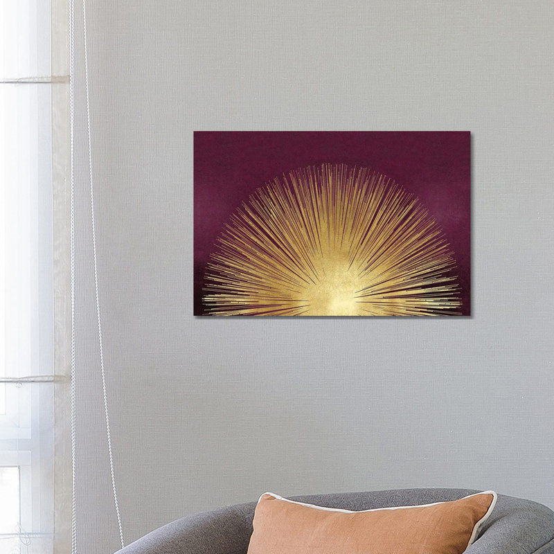Abby Young - Wrapped Canvas Print, 66.04 cm H x 45.72 cm W x 3.175 cm D, Burgundy