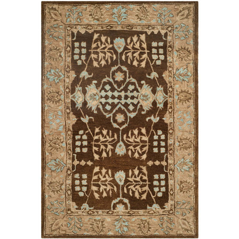 Ladd Wool Pile Oriental Rug, Rectangle 5'6" x 8'6"