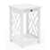 Lund 15.75" Wide Rectangular End Table With 1 Tray And 1 Shelf