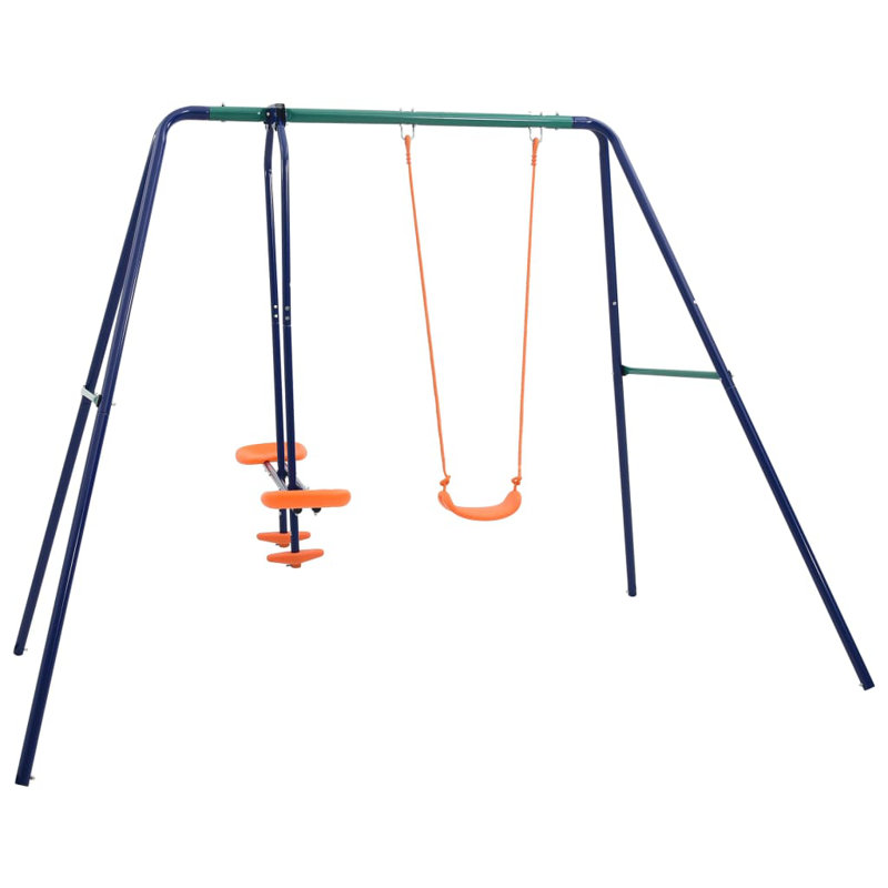 Egan Freeport Park Metal Swing Set with 1 Swing(s)