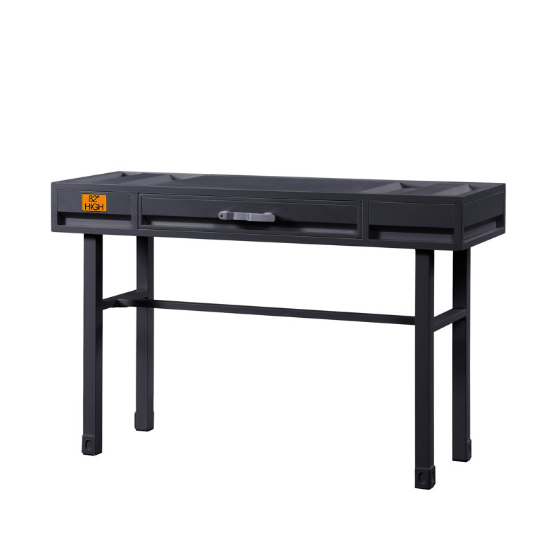 Bureau de coiffeuse Cargo, Métal industriel