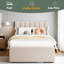 Lit plateforme tapissier simple avec lit gigogne Teddy-1957719080