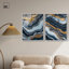 «Acrylique Flow Duo», ensemble d'art mural sur toile encadré par Art Remedy, cadre en noyer, 20 x 24-55070352-55070358