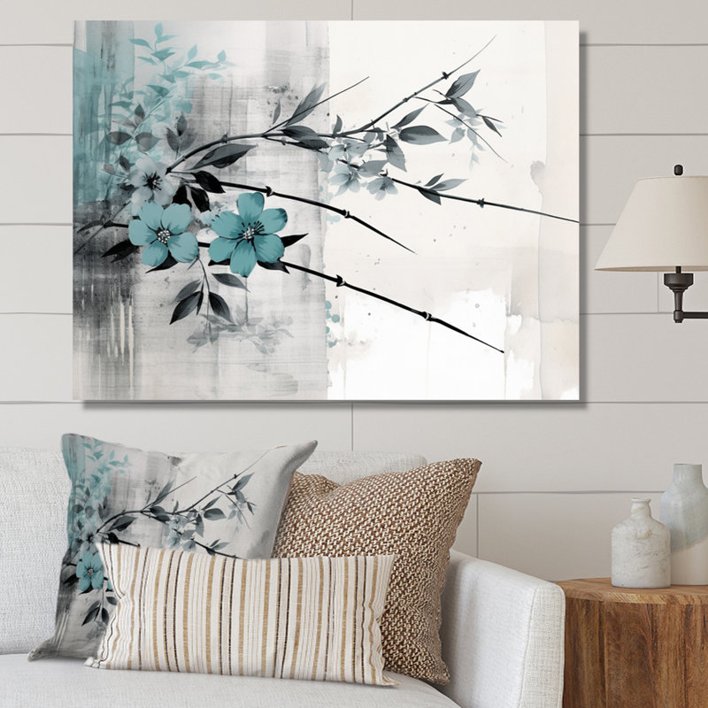 Asian Art Sumi Bird Serenity II, reproduction d'art sur toile, H 24 po x l 32 po x P 1 po, Toile tendue