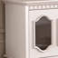 Meuble télé en bois massif de style crème français-105844018