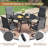 Aluminum Patio Dining Set with  Round Dining Table and 4 Swivel PVC-coated polyester  Dining Chairs-519661734