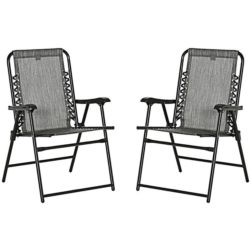 Ensemble de 2 chaises d'extérieur pliantes pour patio