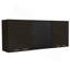 Armoire murale Yuma de 150 po, deux armoires fermées, deux tablettes ouvertes