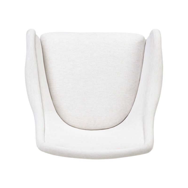 Blaire Swivel Wingback Chair, Crypton Nomad Snow