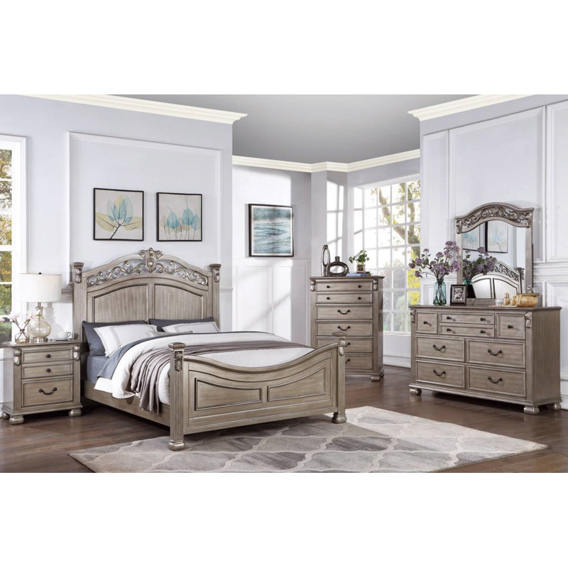 Anaejah Bed, California King, Champagne