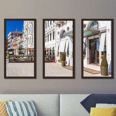 Venice by Day - 3 Piece Picture Frame Photograph Print Set on Acrylic -  Picture Perfect International, 704-2270-1224