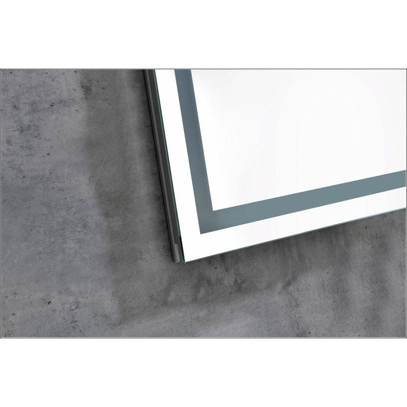 LED Bathroom Mirror   "x   " with Front and Backlight, Large Dimmable Wall Mirrors with Anti-Fog, Memory, 3Colors, LED Vanity Mirror