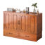 Grand lit escamotable en bois massif avec tiroir et station USB-653925500
