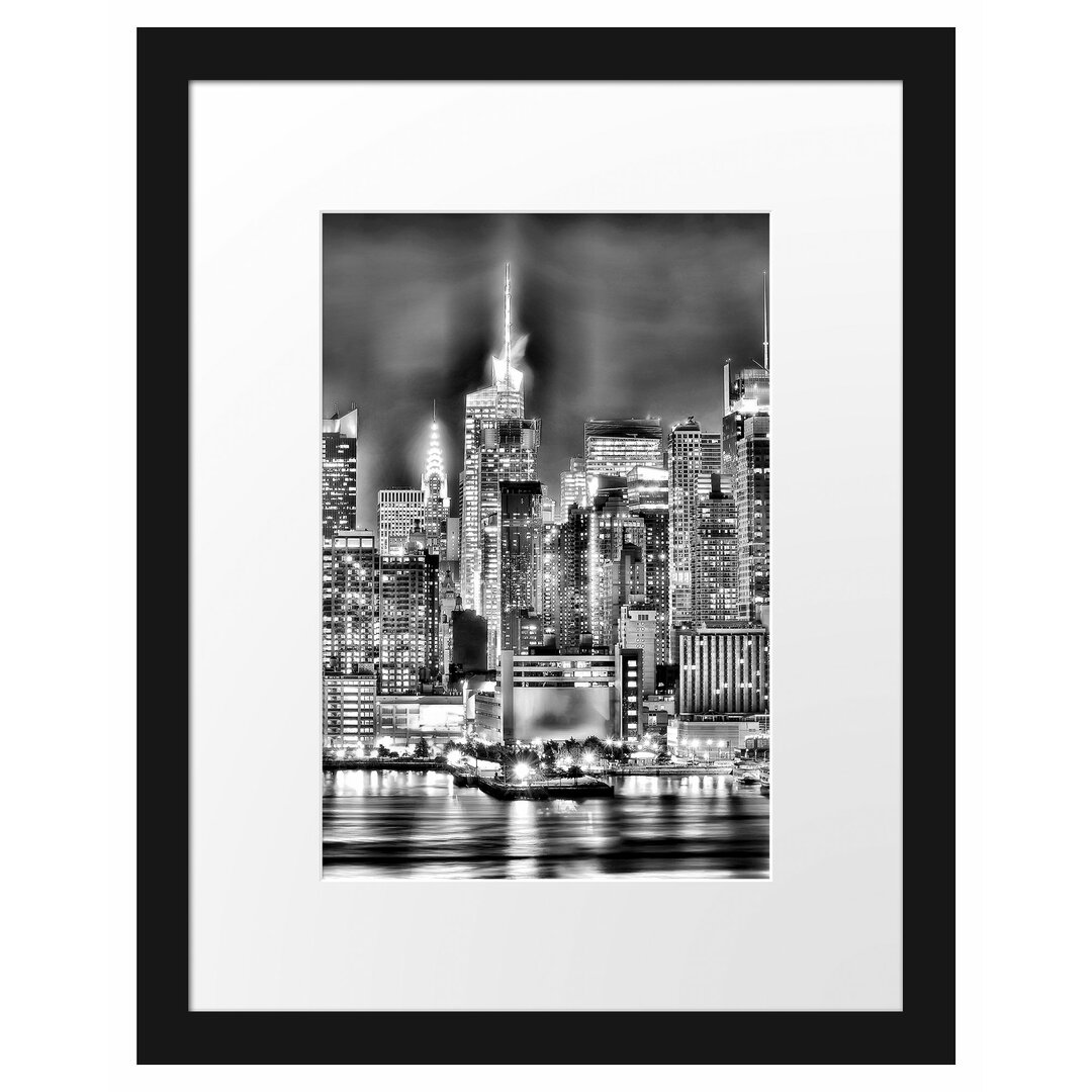 Gerahmtes Poster Skyline von New York