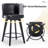 Swivel Bar Stool, 27.5" Pu Leather Seat With Tufted Back, Solid Wood Legs, Counter Height Bar Chairsswivel Bar Stool, 27.5" Pu Leather Seat With Tufted Back, Solid Wood Legs, Counter Height Bar Chairs-338494427