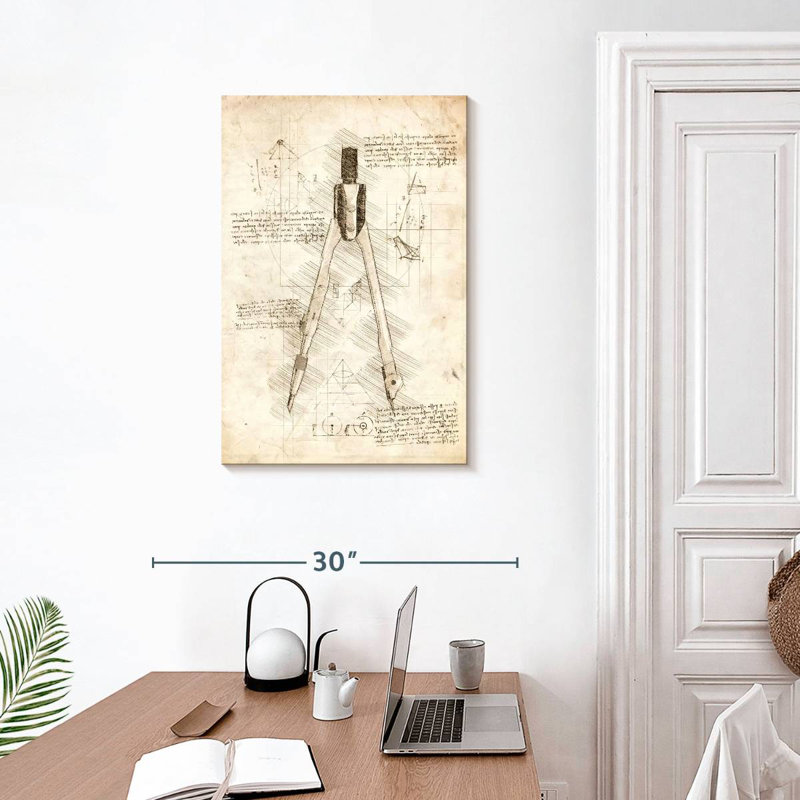 Laelle Drawing Compass, 30" H x 20" W