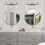 Luminaire de meuble-lavabo noir et laiton avec abat-jour en verre, intensité variable, base E26 - Certifié UL-750331722-750331724
