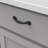 Refined Rustic Collection Handle Pull - 3" Center to Center Cabinet Pull Black Iron - Craftsman Hardware for Drawers & Cabinets-111122831-35892615