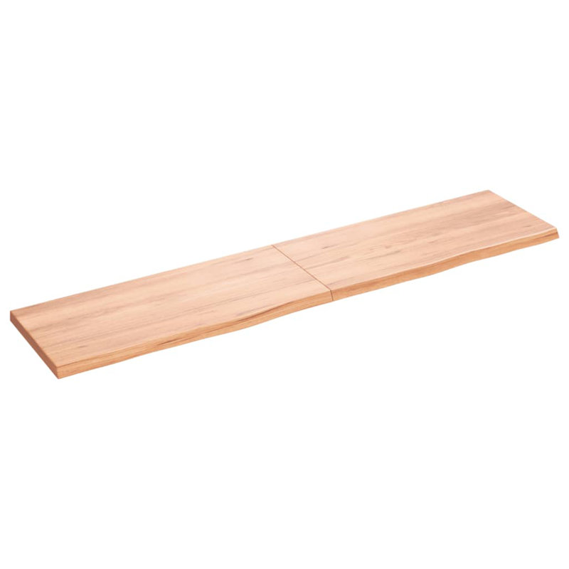 Tablette de rangement flottante vidaXL, H 1,6 po x l 70,9 po x P 15,7 po, Marron clair