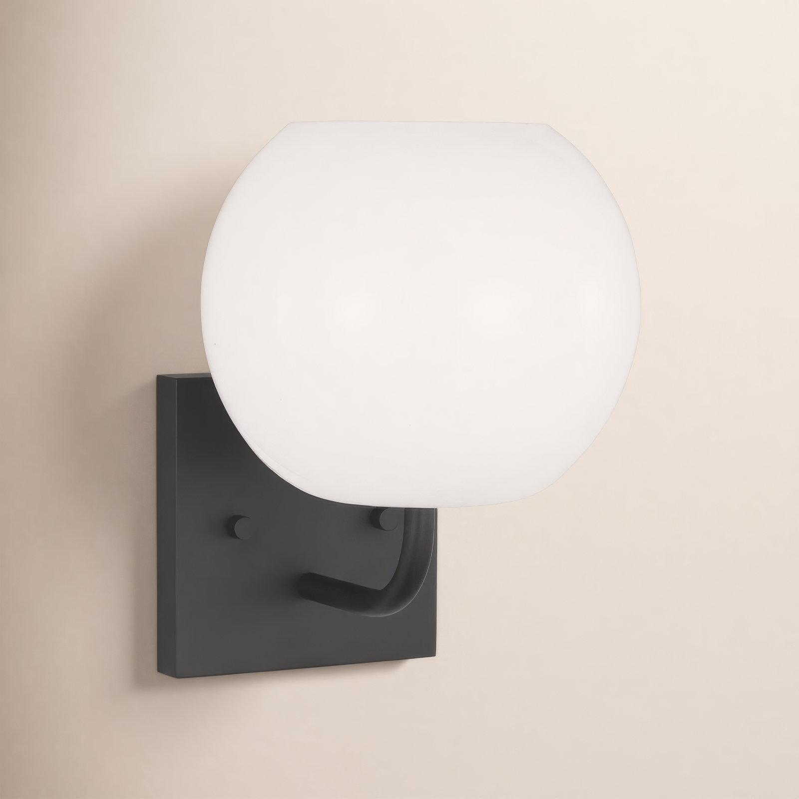 Jorund Single Dimmable Vanity Light, Midnight Black, No